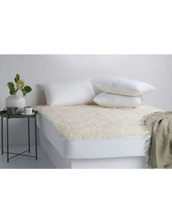 Jason King Bed Washable Reversible Underlay/Topper Australia Wool Bedding 550GSM, hi-res image number null