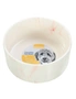 2x Paws & Claws 19cm/1.8L Food/Water Ceramic Pet Bowl Marble Assorted Grey/Pink, hi-res