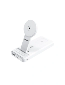 Urban PowerBuddy 5in1 Foldable Wireless Powerbank For Smartphone/Watch White