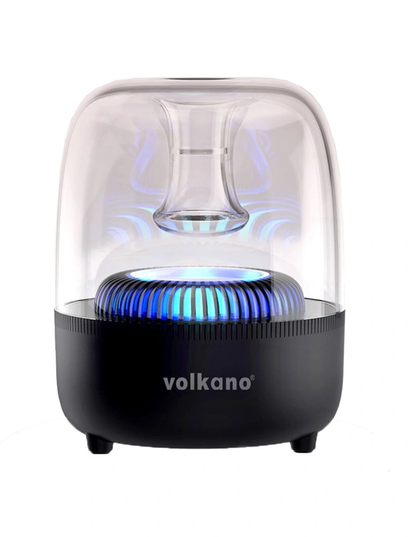 Volkano 12cm Wireless Bluetooth Speaker w/ LED Lights/FM Radio/3.5mm Input, hi-res image number null