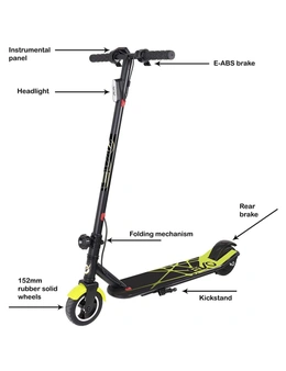 Evo VT3 Lithium Electric E-Scooter Lime Adult Ride-On Toy 14y+ 250W Rechargeable