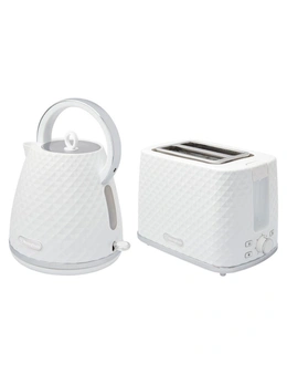 Westinghouse 1.7L Kettle and Toaster Pack - White
