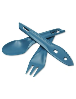 Wildo Ocy Chow Outdoor Cutlery Kit Spoon/Knife/Fork Azur Blue
