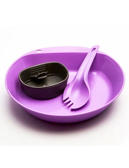 Wildo Pathfinder Kit Plate/Plate/Cutlery Multicolor Lilac
