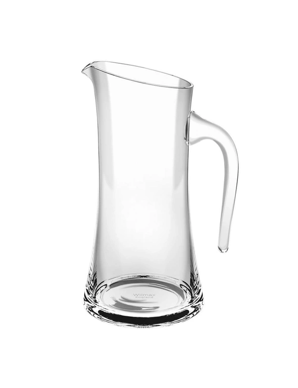 Wilmax England Crystalline 650ml Glass Jug Water Container Pitcher w/ Handle CLR, hi-res image number null