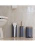 Eco Basics 3in1 Bathroom Toilet/Roll Holder Storage/3L Rubbish Bin Set Charcoal, hi-res