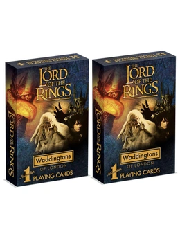 2x Lord of the Rings Themed Traditional/Classic Playing Cards Game Deck 5y+