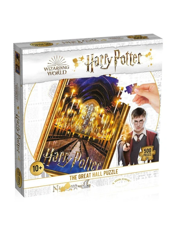 500pc Harry Potter The Great Hall Themed Kids/Family Game Jigsaw Puzzle 10y+, hi-res image number null
