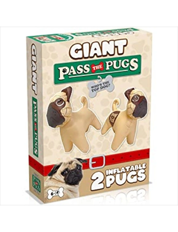 2pc Giant Pass The Pugs Edition Funny Inflatable Pugs Family Outdoor Game 6y+, hi-res image number null