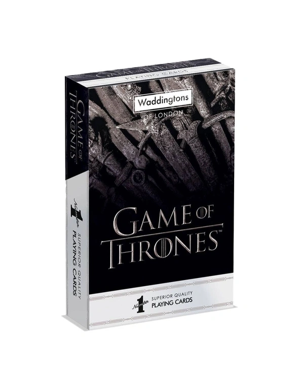 Game of Thrones Waddingtons 6X9cm Classic Playing/Poker Cards Activity Game 18+, hi-res image number null