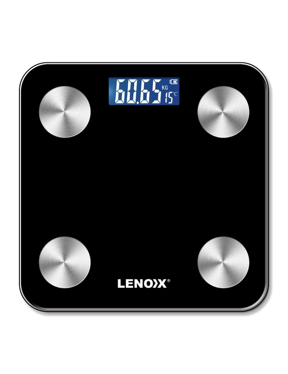 Lenoxx WS130 Smart Home Digital Body Weight/BMI/Fat Bathroom Scale 180kg, hi-res image number null