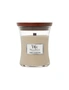 WoodWick Tonka & Almond Milk Scented Crafted Candle Glass Jar Wax w/ Lid Medium, hi-res