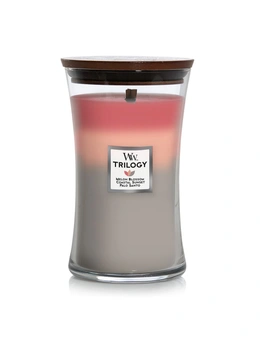 WoodWick Shoreline Trilogy Scented Crafted Candle Glass Jar Soy Wax w/ Lid Large
