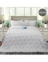 Ramesses Alena 4 Pieces Reversible Ultrasonic And Embossed Micro Flannel Comforter Set, hi-res