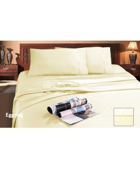 Ramesses Anti-Bacterial & Hypoallergenic Bamboo & Egyptian Cotton Sheet Sets Queen, hi-res image number null