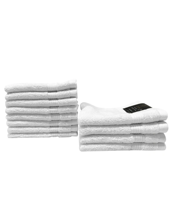 Ramesses Antibacterial Bamboo-Cotton 12 Piece Face Washers - 600GSM, hi-res image number null