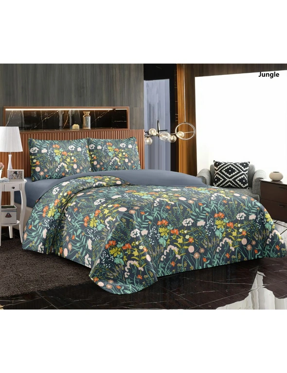 Ramesses Printed 2000TC Cooling Bamboo Blend Quilt Cover Set, hi-res image number null