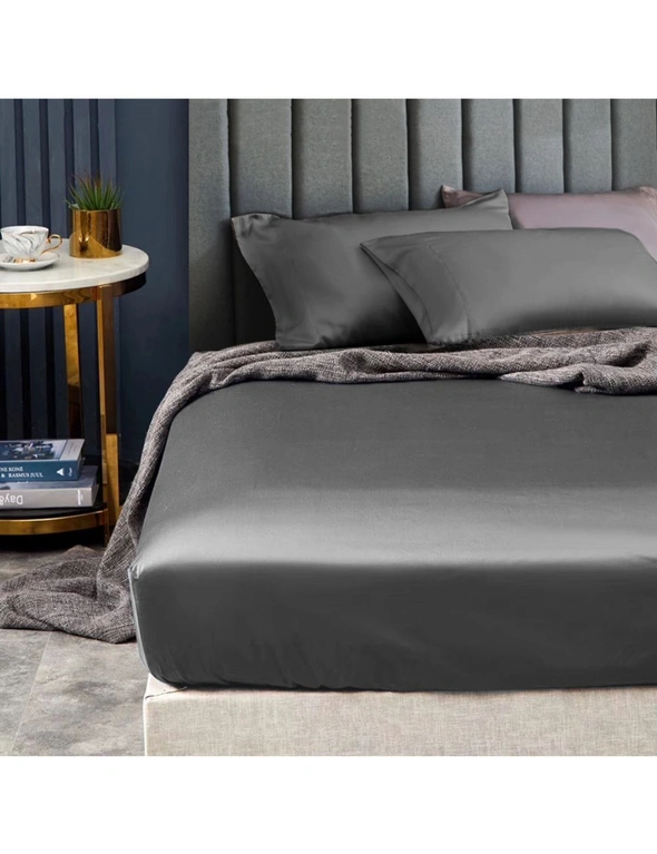 Ramesses 1500TC Elite Signature Collection Ultra Smooth & Breathable 100% Egyptian Cotton Sateen Fitted Sheet Set, hi-res image number null