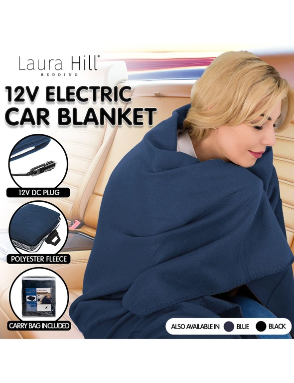 Laura Hill Heated Electric Car Blanket 150x110cm 12V, hi-res image number null