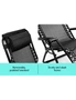 Zero Gravity Reclining Deck Chair - Black, hi-res