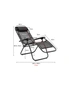 Zero Gravity Reclining Deck Chair - Black, hi-res