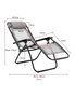 Zero Gravity Reclining Deck Chair - Grey, hi-res