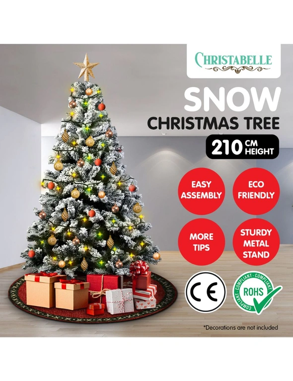 Christabelle Snow-Tipped Artificial Christmas Tree 2.1m 1200 Tips, hi-res image number null