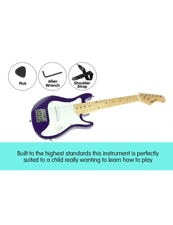 Karrera Electric Childrens Guitar Kids - Purple, hi-res image number null