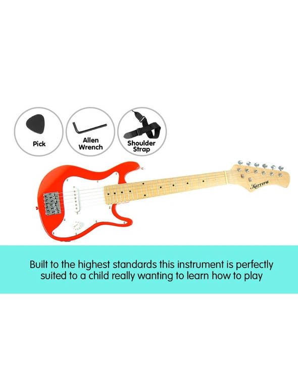 Karrera Electric Childrens Guitar Kids - Red, hi-res image number null