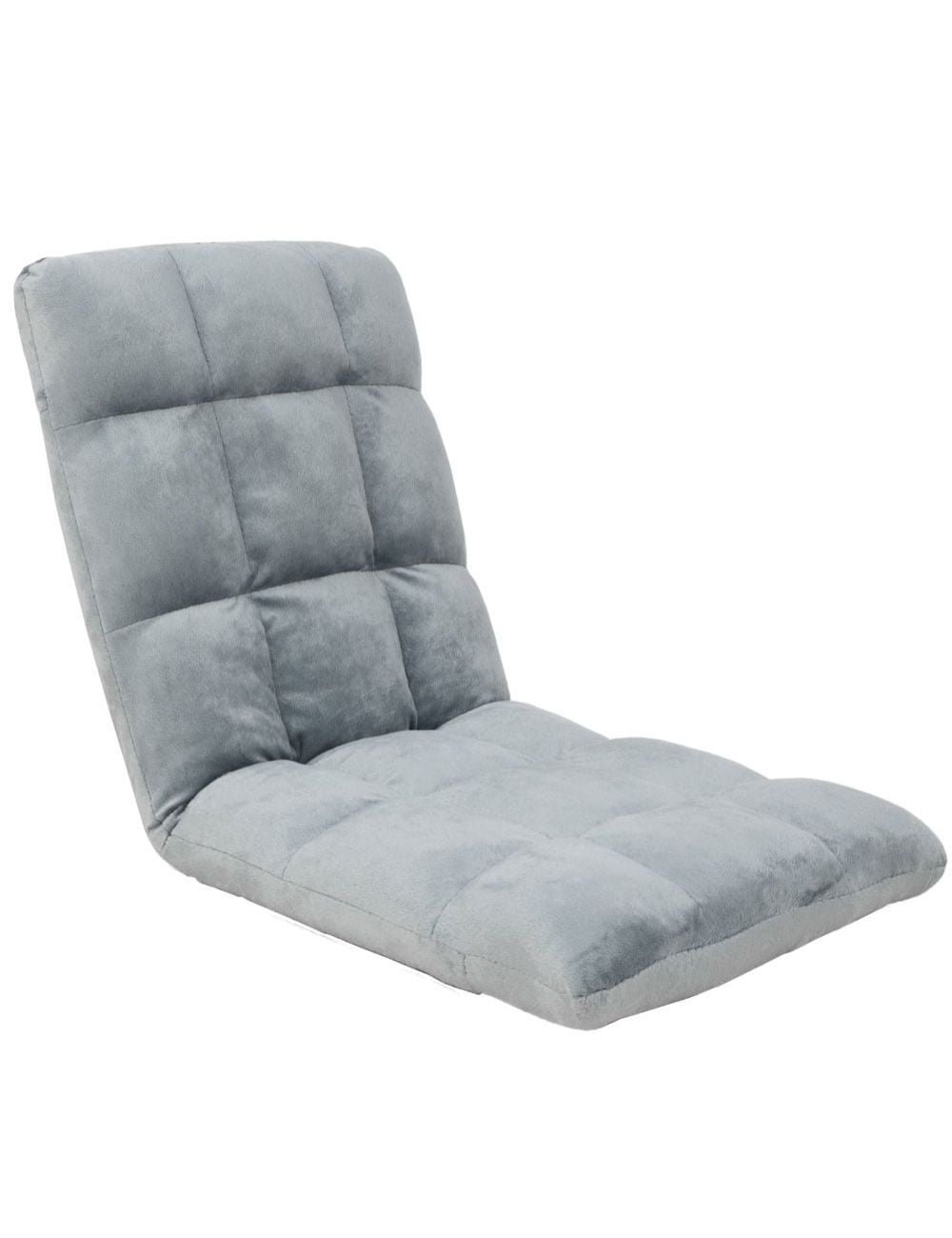 Adjustable Cushioned Floor Gaming Lounge Chair 99 x 41 x 12cm - Grey ...