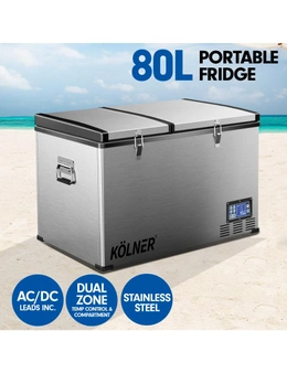 Kolner 80L Portable Fridge Cooler Freezer Camping