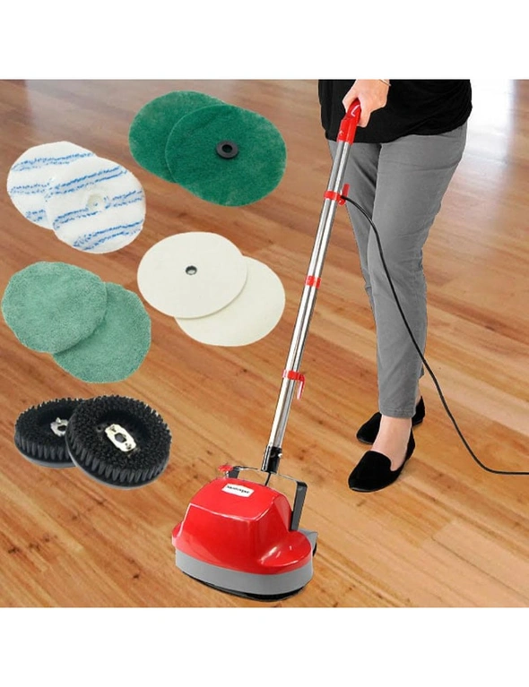Hauskeeper Electric Floor Polisher Timber Hard Waxer Buffer Cleaner, hi-res image number null
