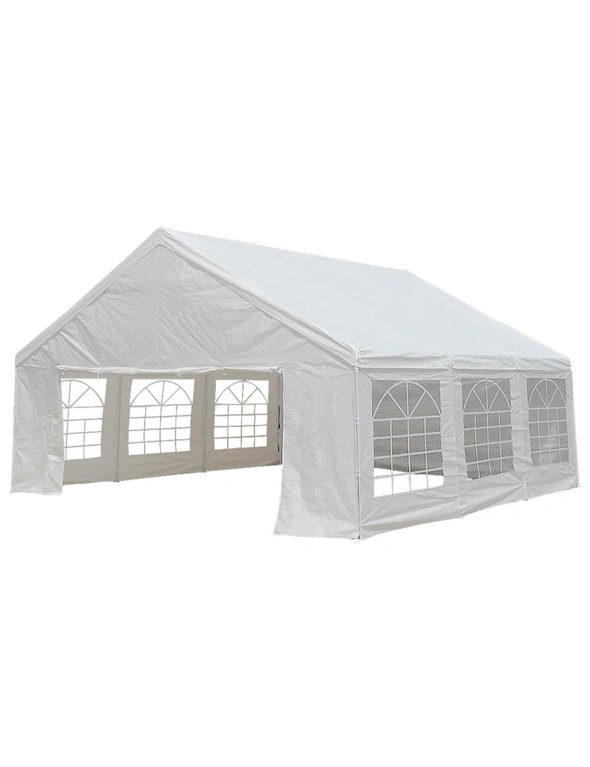 Wallaroo 6x6m Outdoor Event Marquee Gazebo Party Wedding Tent - White, hi-res image number null