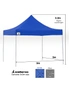 Gazebo Tent Marquee 3x3 PopUp Outdoor Wallaroo - Blue, hi-res