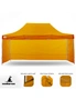 Gazebo Tent Marquee 3x4.5m PopUp Outdoor Wallaroo Orange, hi-res