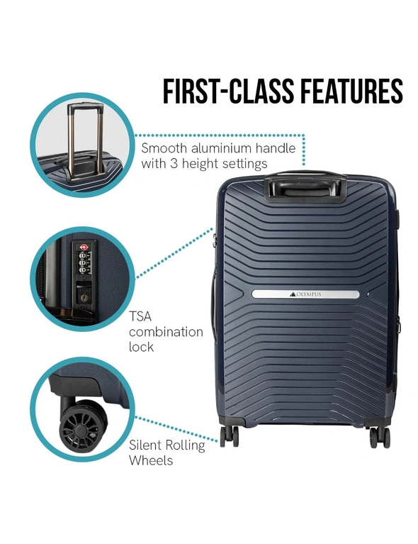 Olympus Astra 24in Lightweight Hard Shell Suitcase - Aegean Blue, hi-res image number null
