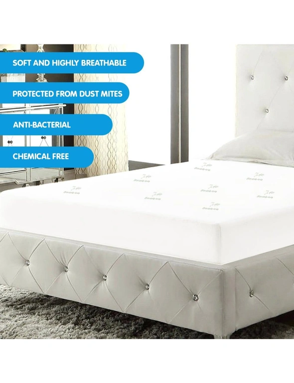Laura Hill Bamboo Mattress Protector, hi-res image number null