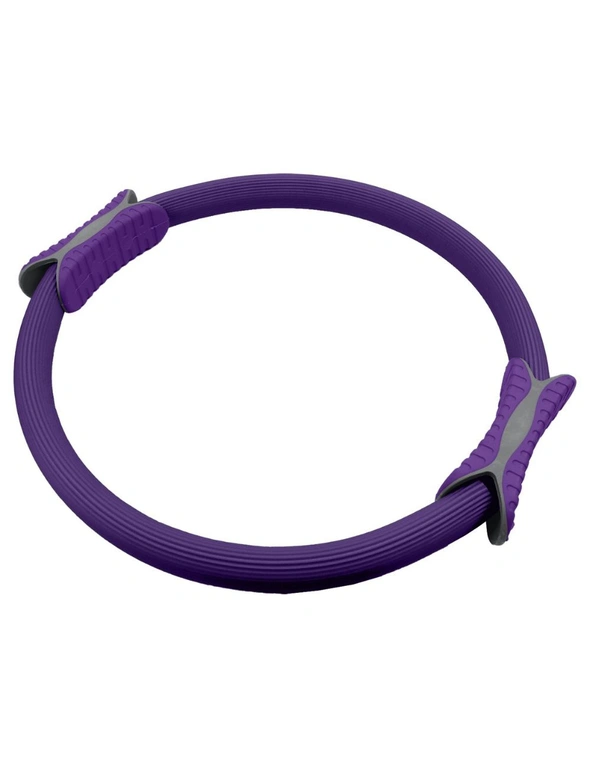 Powertrain Pilates Ring Band Yoga Home Workout Exercise Band Purple, hi-res image number null