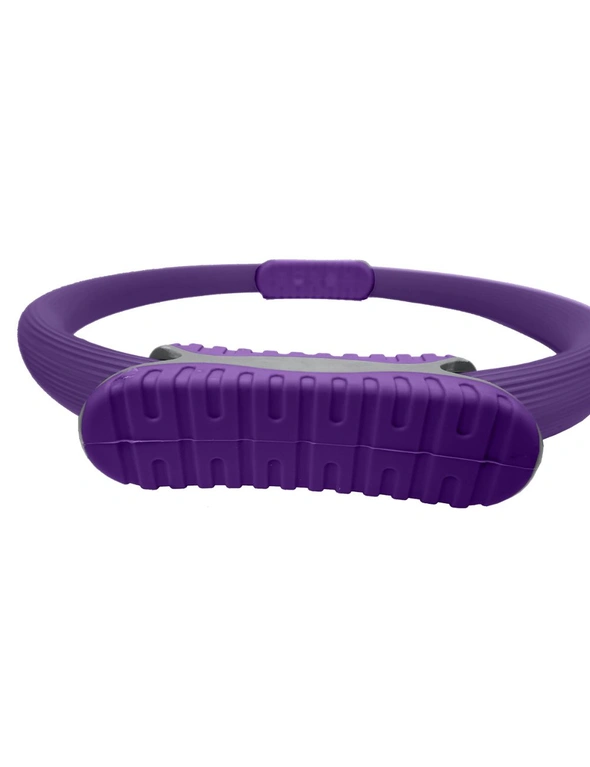 Powertrain Pilates Ring Band Yoga Home Workout Exercise Band Purple, hi-res image number null