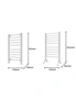 Pronti Heated Towel Rack Electric Rails Warmer 160 Watt- Silver, hi-res