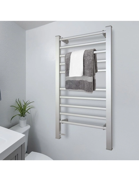 Pronti Heated Towel Rack Electric Towel Rails 160Watt with Timer, hi-res image number null