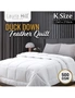 Laura Hill 500GSM Duck Down Feather Quilt Comforter Doona, hi-res