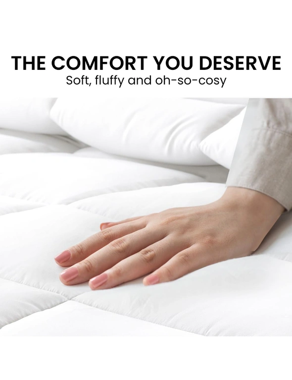Laura Hill 500GSM Goose Down Feather Comforter Doona, hi-res image number null