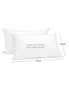 Duck Down Feather Pillow Twin Set - 1.3kg, hi-res