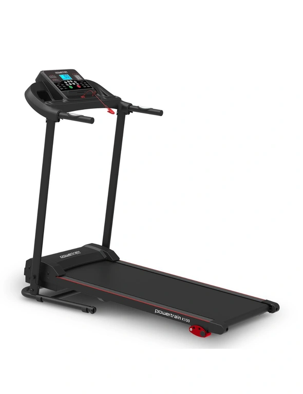 Powertrain K100 Electric Treadmill Foldable Home Gym Cardio, hi-res image number null