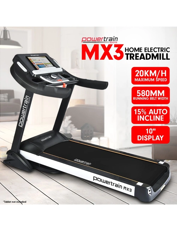 Powertrain MX3 Treadmill Performance Home Gym Cardio Machine, hi-res image number null
