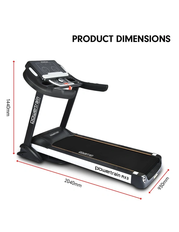 Powertrain MX3 Treadmill Performance Home Gym Cardio Machine, hi-res image number null