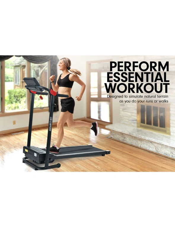 Powertrain V20 Foldable Treadmill Home Gym Cardio Walking Machine, hi-res image number null