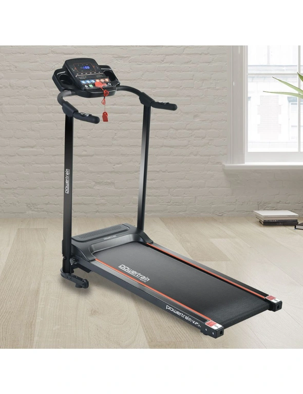 Powertrain V25 Foldable Treadmill Home Gym Cardio Walk Machine, hi-res image number null