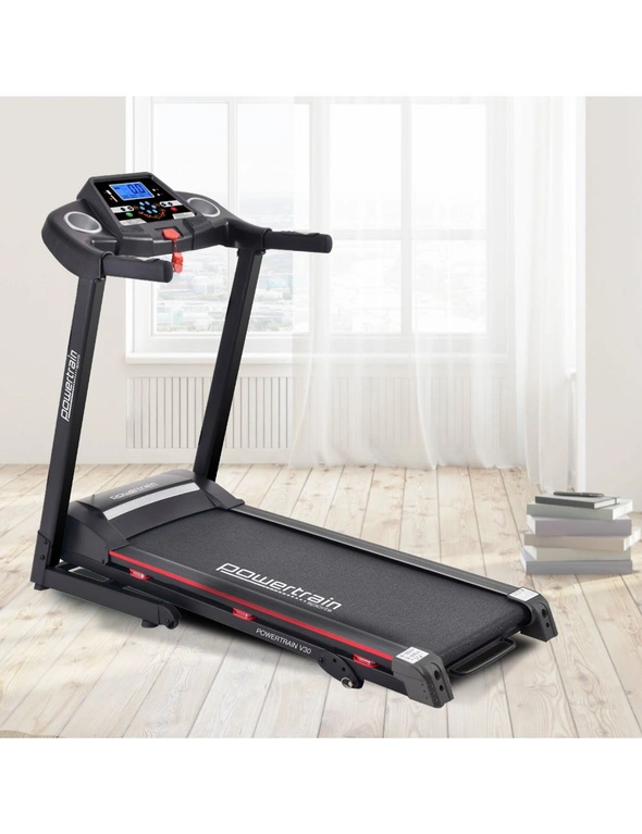 Powertrain V30 Foldable Treadmill Manual Incline Home Gym Cardio, hi-res image number null